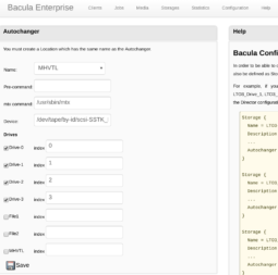 bweb Tape Libraries Graphical Operation - Enterprise Bacula 5