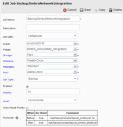 Backup Zimbra Edição Network com o Bacula 1