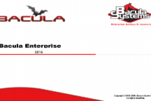 2019 Bacula Enterprise Edition Presentation / Slides