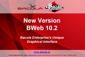 New BWeb 10.2 Version