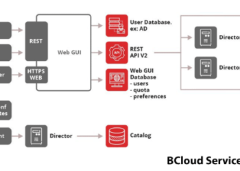 Detalhes da Interface do BCloud para Backup-as-a-Service