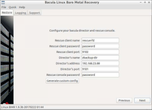 Plugin Restauración Bare Metal Linux Bacula Enterprise Plugin - Guía rápida 5