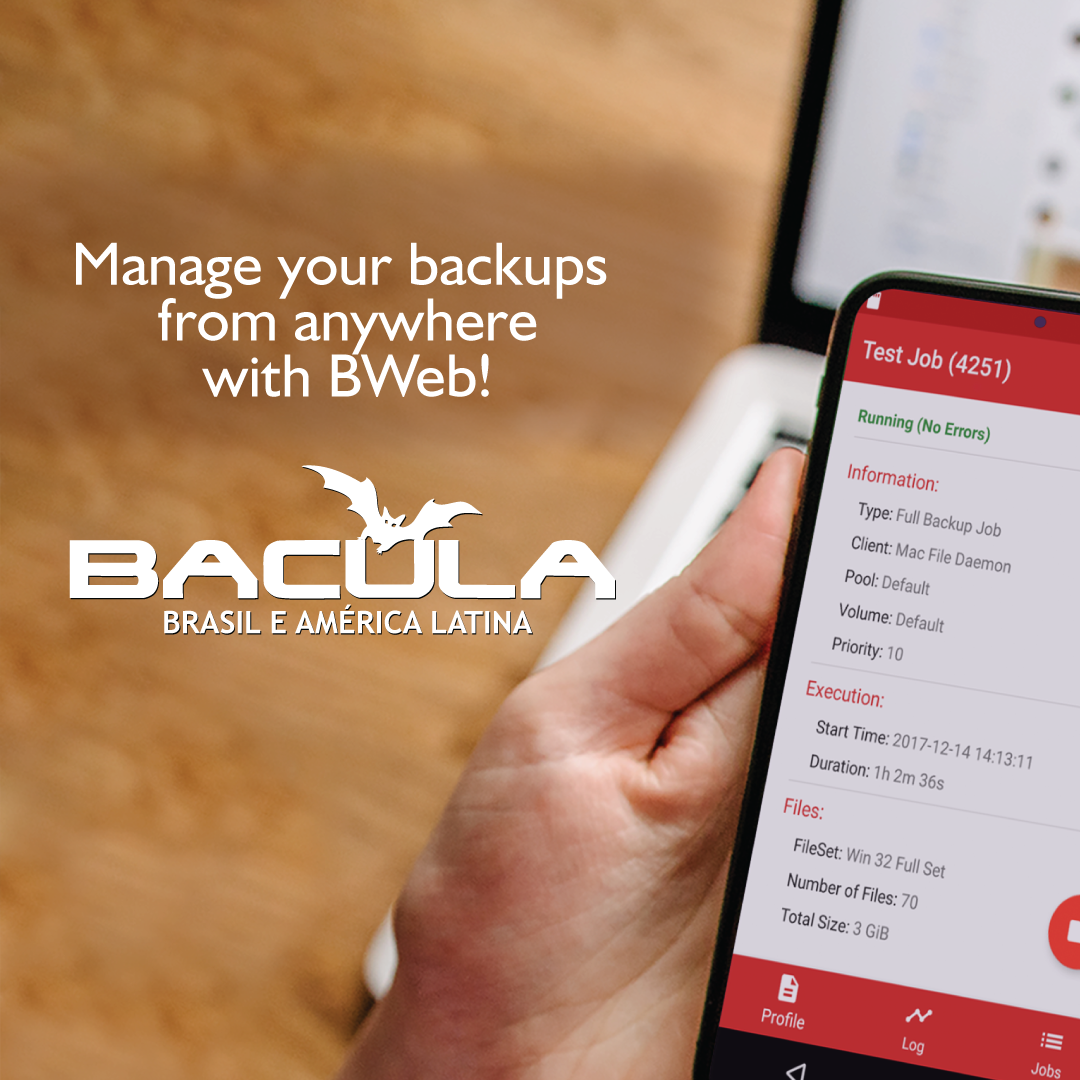 Home Office? Manage your Backups from anywhere with BWeb!